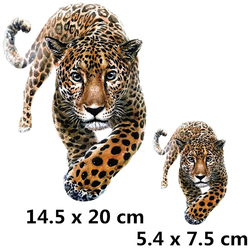 Ferocious Animal sălbatic transfer de căldură autocolant Diy fier pe patch-uri pentru haine tricouri insigne aplicate lavabile la căldură