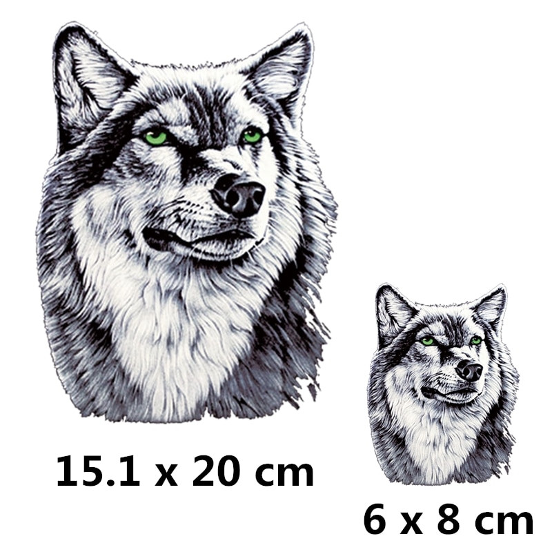 Ferocious Animal sălbatic transfer de căldură autocolant Diy fier pe patch-uri pentru haine tricouri insigne aplicate lavabile la căldură