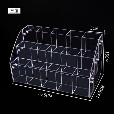Ακρυλική θήκη για στυλό 2-7 επιπέδων, Clear Pen Holder Organizer Βούρτσα μακιγιάζ για αξεσουάρ γραφείου, Κουτί αποθήκευσης καλλυντικών πινέλων
