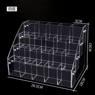 Ακρυλική θήκη για στυλό 2-7 επιπέδων, Clear Pen Holder Organizer Βούρτσα μακιγιάζ για αξεσουάρ γραφείου, Κουτί αποθήκευσης καλλυντικών πινέλων