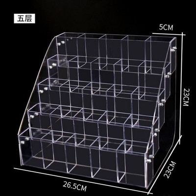 Ακρυλική θήκη για στυλό 2-7 επιπέδων, Clear Pen Holder Organizer Βούρτσα μακιγιάζ για αξεσουάρ γραφείου, Κουτί αποθήκευσης καλλυντικών πινέλων
