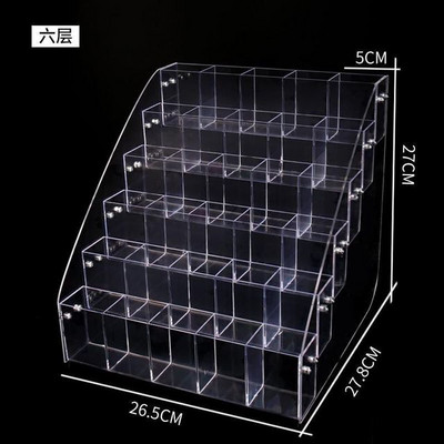 Ακρυλική θήκη για στυλό 2-7 επιπέδων, Clear Pen Holder Organizer Βούρτσα μακιγιάζ για αξεσουάρ γραφείου, Κουτί αποθήκευσης καλλυντικών πινέλων