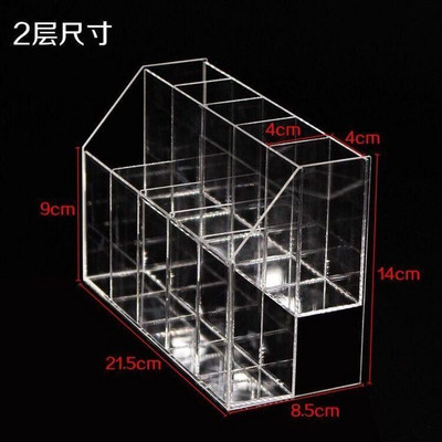 Ακρυλική θήκη για στυλό 2-7 επιπέδων, Clear Pen Holder Organizer Βούρτσα μακιγιάζ για αξεσουάρ γραφείου, Κουτί αποθήκευσης καλλυντικών πινέλων