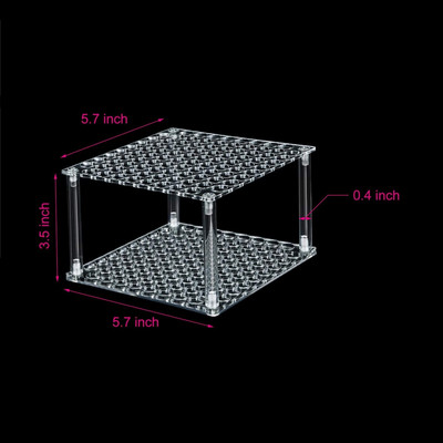 Θήκη πινέλου 96 οπών Ακρυλική θήκη για στυλό Επιτραπέζια βάση οργάνωσης για μολύβια Πινέλα βαφής Μαρκαδόροι Οθόνη και αποθήκευση στο σπίτι