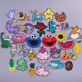 Multifilmi plaastri triibuga tikitud plaastrid lasteriiete jaoks Kleebised Märgid Armsad pargid Triiki plaastrid rõivaste jaoks Ise ise teha aplikatsioon