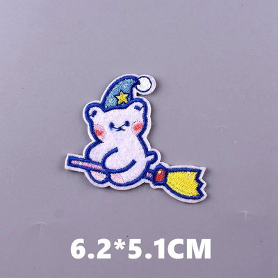 Multifilmi plaastri triibuga tikitud plaastrid lasteriiete jaoks Kleebised Märgid Armsad pargid Triiki plaastrid rõivaste jaoks Ise ise teha aplikatsioon