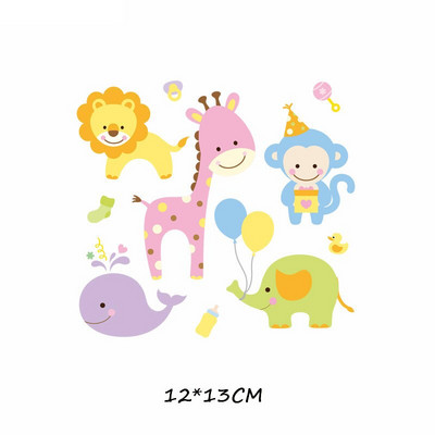 Lygintuvas ant mielų gyvūnų pleistrų rinkinys vaikams Drabužiai „Pasidaryk pats“ marškinėliai, aplikacijos, šilumos perdavimo vinilo vienaragio lipdukai, terminiai presai