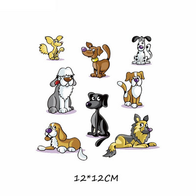 Lygintuvas ant mielų gyvūnų pleistrų rinkinys vaikams Drabužiai „Pasidaryk pats“ marškinėliai, aplikacijos, šilumos perdavimo vinilo vienaragio lipdukai, terminiai presai