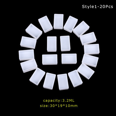 0,5/3,2 ml mini pigmento dėžutė Menininkai Tapytojai Tuščios akvarelinių dažų padėklai Dėklas Meno paletės reikmenys Tapybos priedai