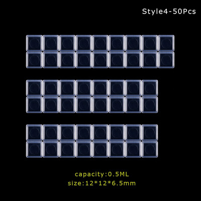0,5/3,2 ml mini pigmento dėžutė Menininkai Tapytojai Tuščios akvarelinių dažų padėklai Dėklas Meno paletės reikmenys Tapybos priedai