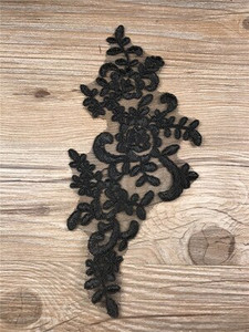 6ΤΜ 22,5Χ12 εκ. 22Χρώματα Λεπτό πέπλο γάμου Διακοσμητικά κεφαλιού Δαντέλα απλικέ Φόρεμα με δαντέλα DIY Αξεσουάρ δαντέλας BD0049