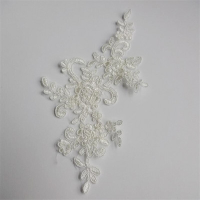 6ΤΜ 22,5Χ12 εκ. 22Χρώματα Λεπτό πέπλο γάμου Διακοσμητικά κεφαλιού Δαντέλα απλικέ Φόρεμα με δαντέλα DIY Αξεσουάρ δαντέλας BD0049