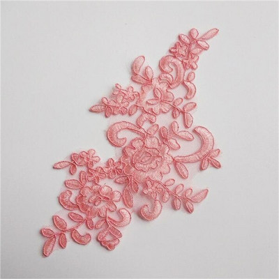 6ΤΜ 22,5Χ12 εκ. 22Χρώματα Λεπτό πέπλο γάμου Διακοσμητικά κεφαλιού Δαντέλα απλικέ Φόρεμα με δαντέλα DIY Αξεσουάρ δαντέλας BD0049