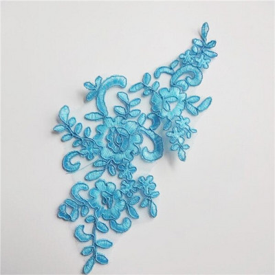 6ΤΜ 22,5Χ12 εκ. 22Χρώματα Λεπτό πέπλο γάμου Διακοσμητικά κεφαλιού Δαντέλα απλικέ Φόρεμα με δαντέλα DIY Αξεσουάρ δαντέλας BD0049