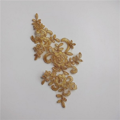 6ΤΜ 22,5Χ12 εκ. 22Χρώματα Λεπτό πέπλο γάμου Διακοσμητικά κεφαλιού Δαντέλα απλικέ Φόρεμα με δαντέλα DIY Αξεσουάρ δαντέλας BD0049