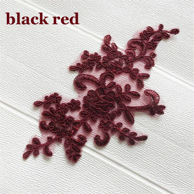 6ΤΜ 22,5Χ12 εκ. 22Χρώματα Λεπτό πέπλο γάμου Διακοσμητικά κεφαλιού Δαντέλα απλικέ Φόρεμα με δαντέλα DIY Αξεσουάρ δαντέλας BD0049