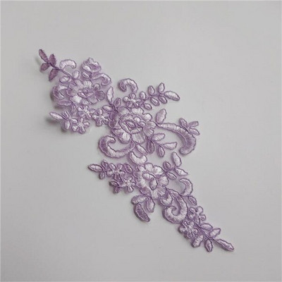 6ΤΜ 22,5Χ12 εκ. 22Χρώματα Λεπτό πέπλο γάμου Διακοσμητικά κεφαλιού Δαντέλα απλικέ Φόρεμα με δαντέλα DIY Αξεσουάρ δαντέλας BD0049