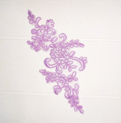 6ΤΜ 22,5Χ12 εκ. 22Χρώματα Λεπτό πέπλο γάμου Διακοσμητικά κεφαλιού Δαντέλα απλικέ Φόρεμα με δαντέλα DIY Αξεσουάρ δαντέλας BD0049