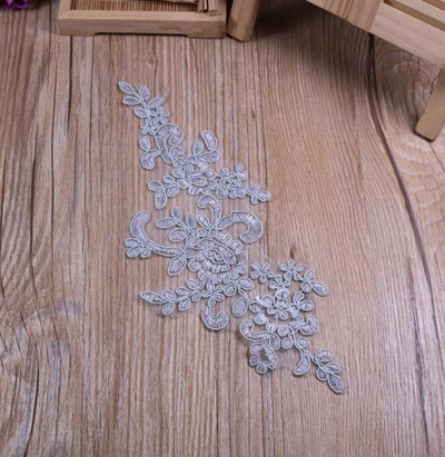 6ΤΜ 22,5Χ12 εκ. 22Χρώματα Λεπτό πέπλο γάμου Διακοσμητικά κεφαλιού Δαντέλα απλικέ Φόρεμα με δαντέλα DIY Αξεσουάρ δαντέλας BD0049