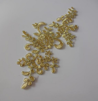 6ΤΜ 22,5Χ12 εκ. 22Χρώματα Λεπτό πέπλο γάμου Διακοσμητικά κεφαλιού Δαντέλα απλικέ Φόρεμα με δαντέλα DIY Αξεσουάρ δαντέλας BD0049