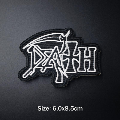 PUNK Band DIY Iron On Embroidered Badges Αυτοκόλλητα Hippie Patches για ρούχα