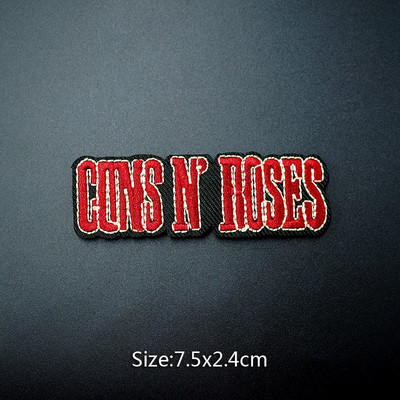 PUNK Band DIY Iron On Embroidered Badges Αυτοκόλλητα Hippie Patches για ρούχα