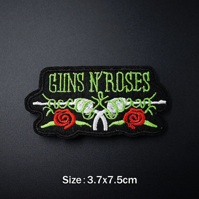 PUNK Band DIY Iron On Embroidered Badges Αυτοκόλλητα Hippie Patches για ρούχα