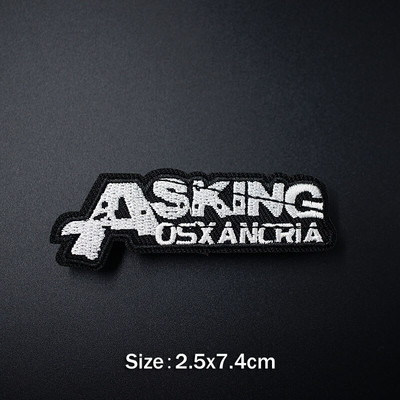 PUNK Band DIY Iron On Embroidered Badges Αυτοκόλλητα Hippie Patches για ρούχα