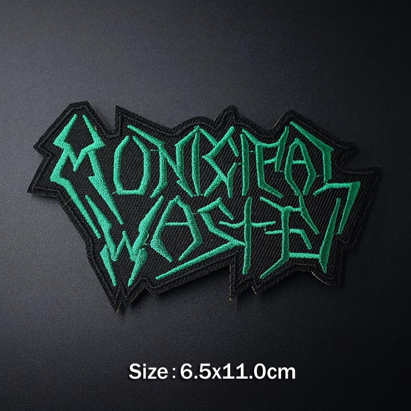 PUNK Band DIY Iron On Embroidered Badges Αυτοκόλλητα Hippie Patches για ρούχα