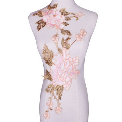 2tk/komplekt Tikandid Roosi lilleplaaster, aplikatsioon isetehtud käsitöö kleebis teksadele Mütsikott Riided Aksessuaarid Märgid (õmmelda või triigida)