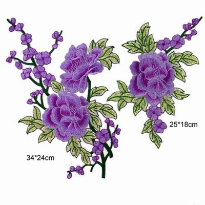 2 kom/komplet Vez Flower Flower Applique diy Rukotvorine Naljepnica za traperice Šešir Torba Dodaci za odjeću Značke (prišiti ili ispeglati)