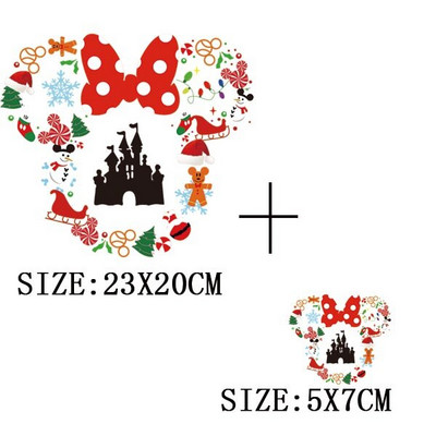 Χριστουγεννιάτικα μπαλώματα για ρούχα DIY Αυτοκόλλητο για μεταφορά θερμότητας πλενόμενο σίδερο σε μπάλωμα Μπλουζάκι με κουκούλα Christmas Girl Deer Απλικέ