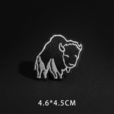 Fine Wolf Leopard Spider Web Patches Μαύρα Ζώα Πόκερ Rose Wolf Cat Απλικέ Σίδερο σε δόντι σφαίρα Ρούχα Τζιν κονκάρδες