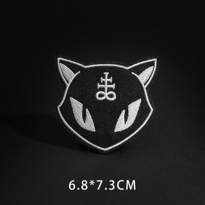 Fine Wolf Leopard Spider Web Patches Μαύρα Ζώα Πόκερ Rose Wolf Cat Απλικέ Σίδερο σε δόντι σφαίρα Ρούχα Τζιν κονκάρδες