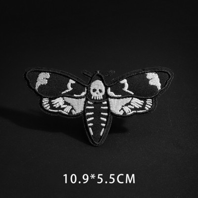 Fine Wolf Leopard Spider Web Patches Μαύρα Ζώα Πόκερ Rose Wolf Cat Απλικέ Σίδερο σε δόντι σφαίρα Ρούχα Τζιν κονκάρδες