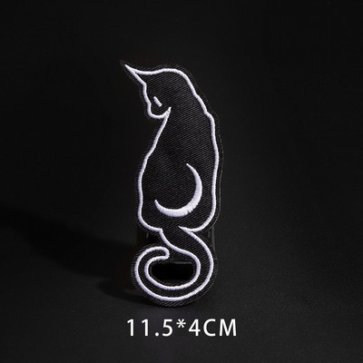 Fine Wolf Leopard Spider Web Patches Μαύρα Ζώα Πόκερ Rose Wolf Cat Απλικέ Σίδερο σε δόντι σφαίρα Ρούχα Τζιν κονκάρδες