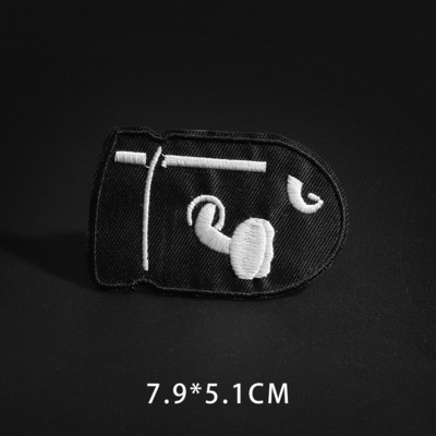 Fine Wolf Leopard Spider Web Patches Μαύρα Ζώα Πόκερ Rose Wolf Cat Απλικέ Σίδερο σε δόντι σφαίρα Ρούχα Τζιν κονκάρδες