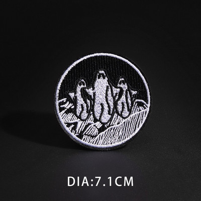 Fine Wolf Leopard Spider Web Patches Μαύρα Ζώα Πόκερ Rose Wolf Cat Απλικέ Σίδερο σε δόντι σφαίρα Ρούχα Τζιν κονκάρδες