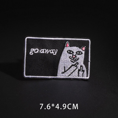 Fine Wolf Leopard Spider Web Patches Μαύρα Ζώα Πόκερ Rose Wolf Cat Απλικέ Σίδερο σε δόντι σφαίρα Ρούχα Τζιν κονκάρδες