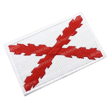 Spain Fag IR Patch A LLORAR A LA LLORERIA Tactical Royal Tercios Flag of Cross Burgundy Испански значки Апликации