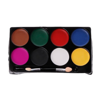8 цвята Комплект бои за лице и тяло Пигмент за рисуване на арт грим Fancy Dress Up Party DropShipping