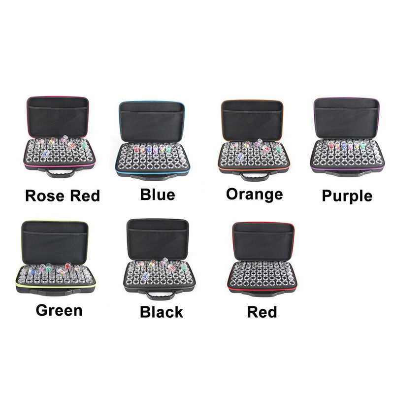 60 boca Zaštitna navlaka Kutija za pohranu Ručna torba Dizajn patentnog zatvarača EVA alat Prijenosne perle za putovanje otporne na udarce Bušilica za dijamantne slike