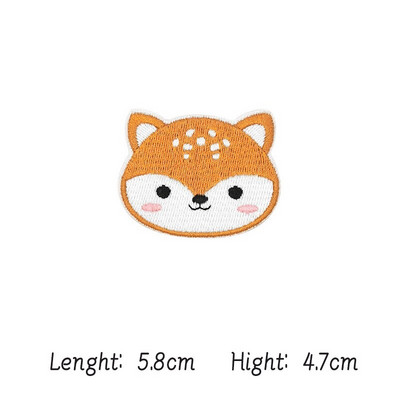 Χαριτωμένο Λιοντάρι Ζώο Κέντημα Αυτοκόλλητα Παιδικά Ρούχα Διακόσμηση Σιδερένιο μπάλωμα Αυτοκόλλητα Ράψιμο Κεντητά Ρούχα σε μπαλώματα