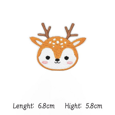 Χαριτωμένο Λιοντάρι Ζώο Κέντημα Αυτοκόλλητα Παιδικά Ρούχα Διακόσμηση Σιδερένιο μπάλωμα Αυτοκόλλητα Ράψιμο Κεντητά Ρούχα σε μπαλώματα