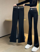 Γυναικείο casual παντελόνι με γράμμα