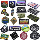 Õues loodus Kuu Öötelk Telkimine Reisijalatsid Patch Seiklus Matkamine Ronimine Edasi Gorilla aplikatsioon seljakoti jaoks