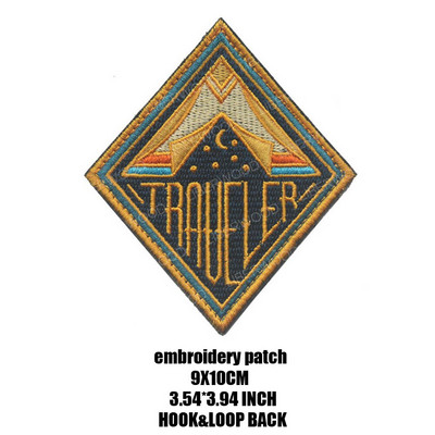 Õues loodus Kuu Öötelk Telkimine Reisijalatsid Patch Seiklus Matkamine Ronimine Edasi Gorilla aplikatsioon seljakoti jaoks