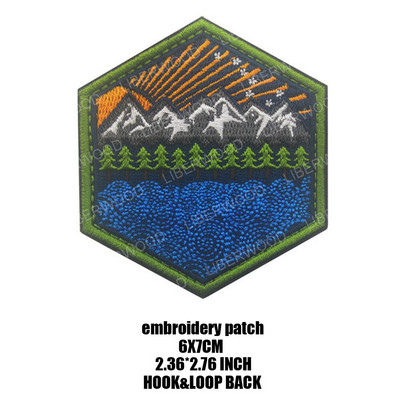 Õues loodus Kuu Öötelk Telkimine Reisijalatsid Patch Seiklus Matkamine Ronimine Edasi Gorilla aplikatsioon seljakoti jaoks