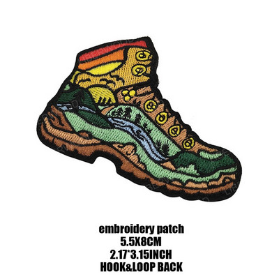 Õues loodus Kuu Öötelk Telkimine Reisijalatsid Patch Seiklus Matkamine Ronimine Edasi Gorilla aplikatsioon seljakoti jaoks