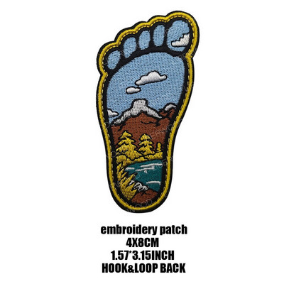 Õues loodus Kuu Öötelk Telkimine Reisijalatsid Patch Seiklus Matkamine Ronimine Edasi Gorilla aplikatsioon seljakoti jaoks